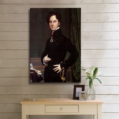 Ingres Jean Auguste Dominique Amedee David Comte de Pastoret Kanvas Tablo