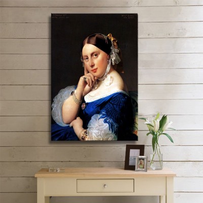 Ingres Jean Auguste Dominique Madame Jean Auguste Dominique Ingres nee Delphine Ramel Kanvas Tablo