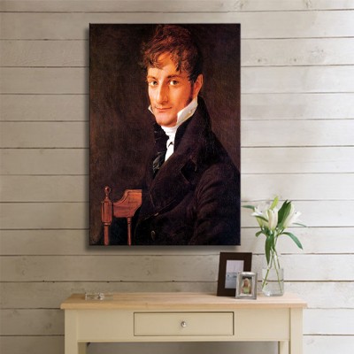Ingres Jean Auguste Dominique Monsieur Belveze Foulon Kanvas Tablo