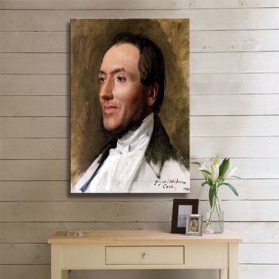Ingres Jean Auguste Dominique Portrait of Hygin Edmond Ludovic Auguste Cave Kanvas Tablo
