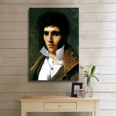 Ingres Jean Auguste Dominique Portrait of Paul Lemoyne Kanvas Tablo