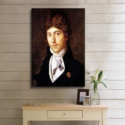 Ingres Jean Auguste Dominique Portrait of Pierre Francois Bernier Kanvas Tablo