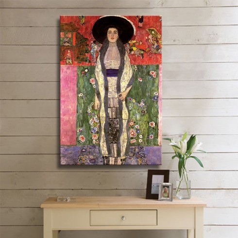Klimt Gustav Portrait der Adele Bloch Bauer Kanvas Tablo Klimt Gustav Portrait der Adele Bloch Bauer Kanvas Tablo