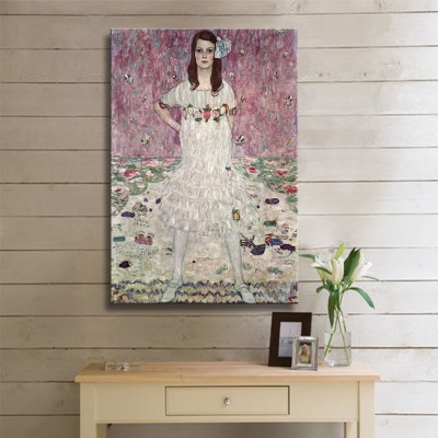 Klimt Gustav Portrait der Eugenia Madam Primavesi Kanvas Tablo