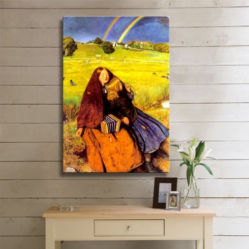 Millais John Everett The Blind Girl Kanvas Tablo