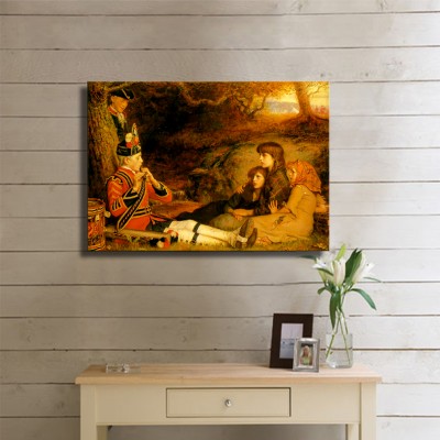 Millais John Everett The Piper Kanvas Tablo
