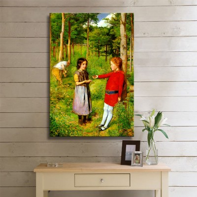 Millais John Everett The Woodman Daughter Kanvas Tablo