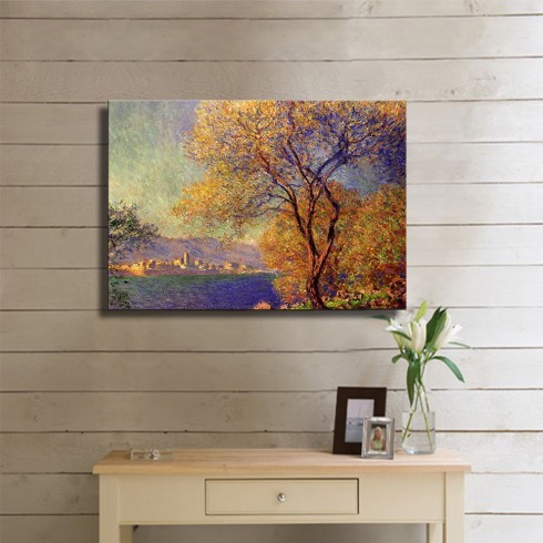 Monet Claude Oscar Antibes Seen From The Salis Gardens Kanvas Tablo