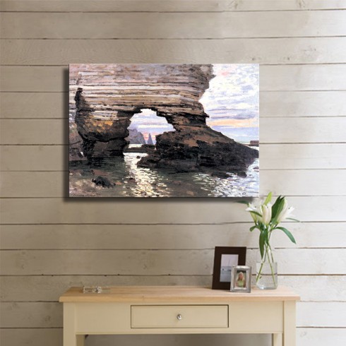 Monet Claude Oscar La Porte Amont Kanvas Tablo