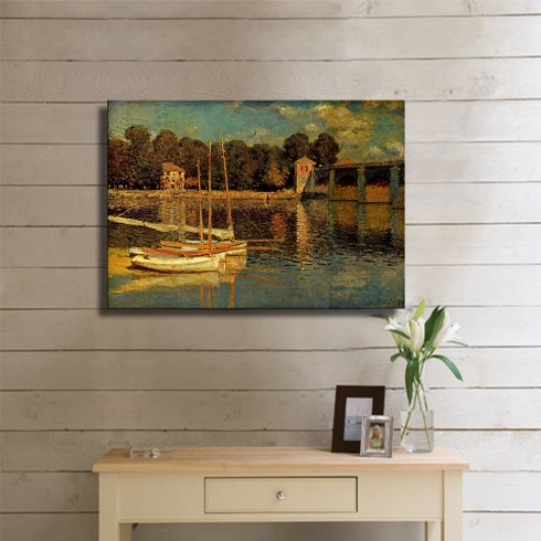 Monet Claude Oscar Le Pont Argenteuil Kanvas Tablo Monet Claude Oscar Le Pont Argenteuil Kanvas Tablo