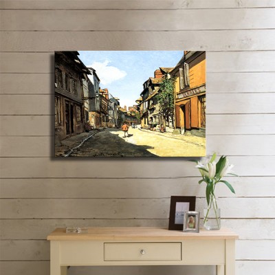 Monet Claude Oscar Street of Bavolle Kanvas Tablo