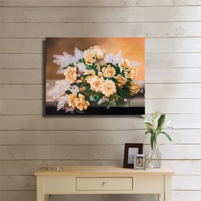 Sarı Gelin Çiçeği Kanvas Tablo