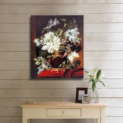 Vazodaki Erguvan Çiçekleri Kanvas Tablo