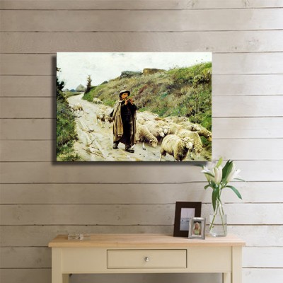 Pearce Charles Sprague Return of The Flock Kanvas Tablo