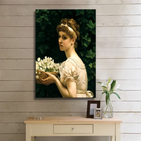 Poynter Edward Pea Blossoms Kanvas Tablo Poynter Edward Pea Blossoms Kanvas Tablo