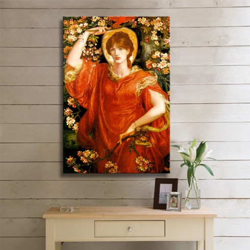 Rossetti Dante Gabriel a Vision of Fiammetta Kanvas Tablo Rossetti Dante Gabriel a Vision of Fiammetta Kanvas Tablo