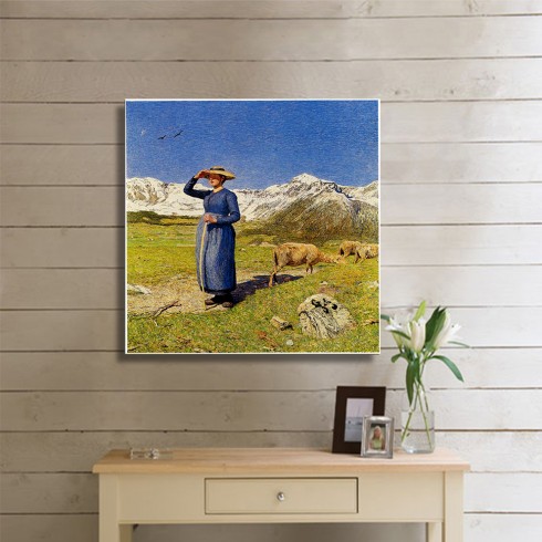 Segantini Giovanni Kanvas Tablo Segantini Giovanni Kanvas Tablo
