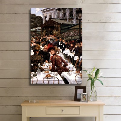 Tissot Jacques Joseph The Artist Ladies Kanvas Tablo