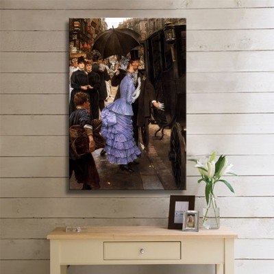 Tissot Jacques Joseph The Traveller The Bridesmaid Kanvas Tablo