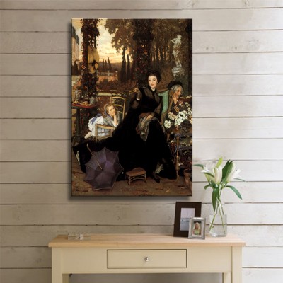 Tissot Jacques Joseph a Widow Kanvas Tablo