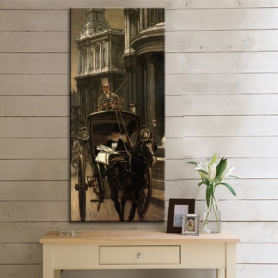 Tissot Jacques Joseph Going to Business Going to The City Kanvas Tablo