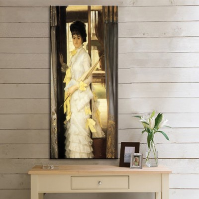 Tissot Jacques Joseph Portrait de Miss Lloyd Kanvas Tablo