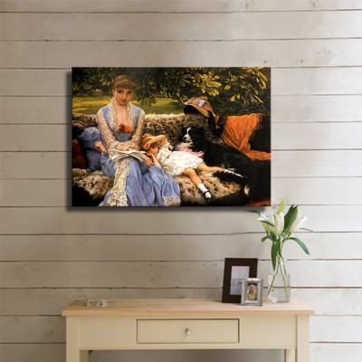 Tissot Jacques Joseph Quiet Kanvas Tablo