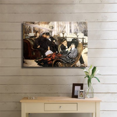 Tissot Jacques Joseph The Last Evening Kanvas Tablo
