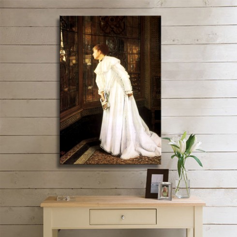 Tissot Jacques Joseph The Stairs Kanvas Tablo