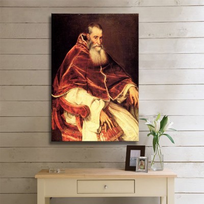 Titian Papa Paolo 3 Kanvas Tablo