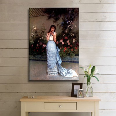 Toulmouche Auguste An Elegant Beauty Kanvas Tablo