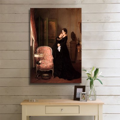 Toulmouche Auguste Consolation Kanvas Tablo