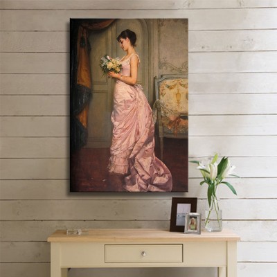 Toulmouche Auguste Le Billet Kanvas Tablo