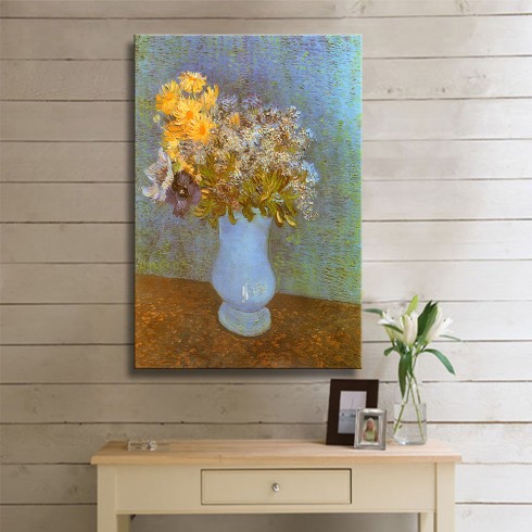 Vincent Van Gogh Floral Still Life Kanvas Tablo