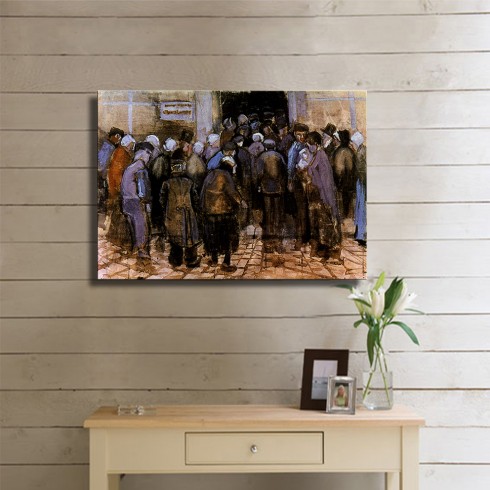 Vincent Van Gogh Le Bureau de La Loterie Kanvas Tablo