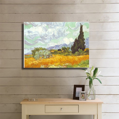Vincent Van Gogh Mısır Tarlası Kanvas Tablo