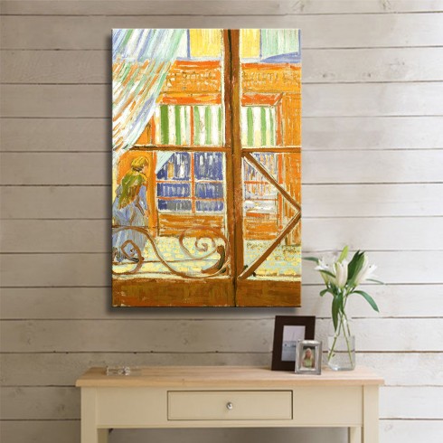 Vincent Van Gogh a Pork Butchers Shopwindow Kanvas Tablo