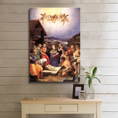 Il Bronzino Adorazione dei Pastori Kanvas Tablo