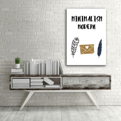 Minimalizm Dikey Kanvas Tablo