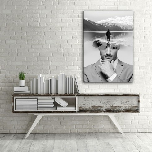 Hayaller ve Yaşam Dikey Kanvas Tablo