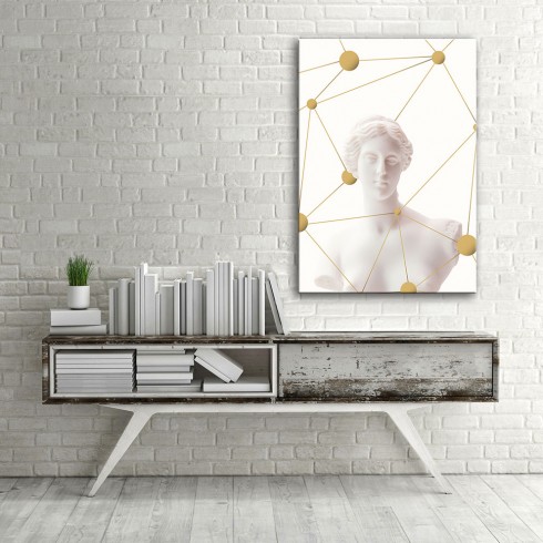Minimal Venüs Heykeli Dikey Kanvas Tablo Minimal Venüs Heykeli Dikey Kanvas Tablo