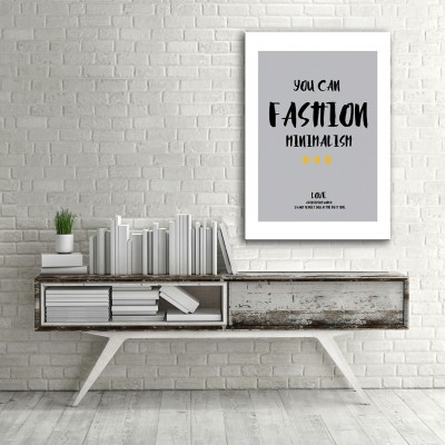 Fashion Minimalizm Dikey Kanvas Tablo