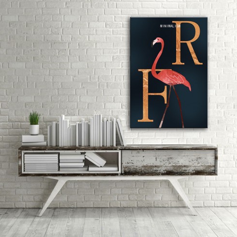 Modern Flamingolar Dikey Kanvas Tablo Modern Flamingolar Dikey Kanvas Tablo