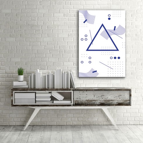 Geometri Dikey Kanvas Tablo Geometri Dikey Kanvas Tablo