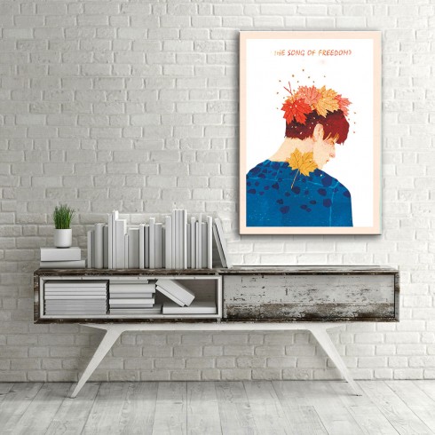Özgürlük Şarkısı Dikey Kanvas Tablo