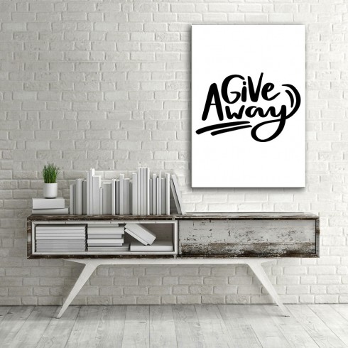 Give Way Dikey Kanvas Tablo Give Way Dikey Kanvas Tablo