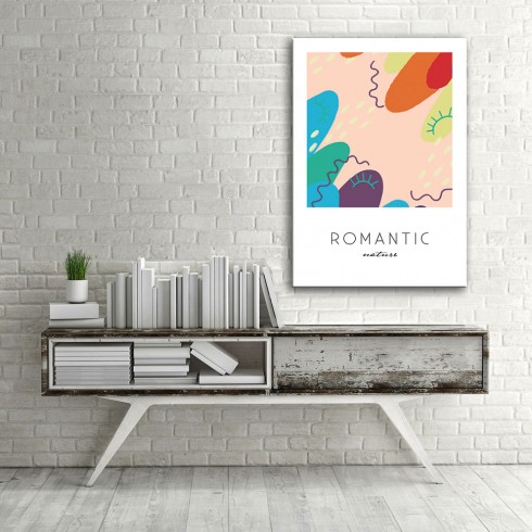 Romantic Popart Dikey Kanvas Tablo Romantic Popart Dikey Kanvas Tablo