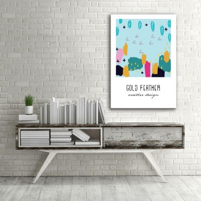 Creative Desing Yaratıcı Tasarımlar Dikey Kanvas Tablo