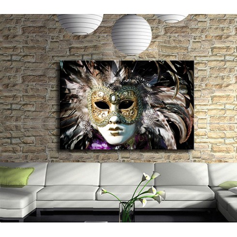 Maskeli Balo Modern Kanvas Tablo Maskeli Balo Modern Kanvas Tablo