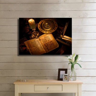 Tarih Kokan Kitaplar İnsan Yaşam Kanvas Tablo